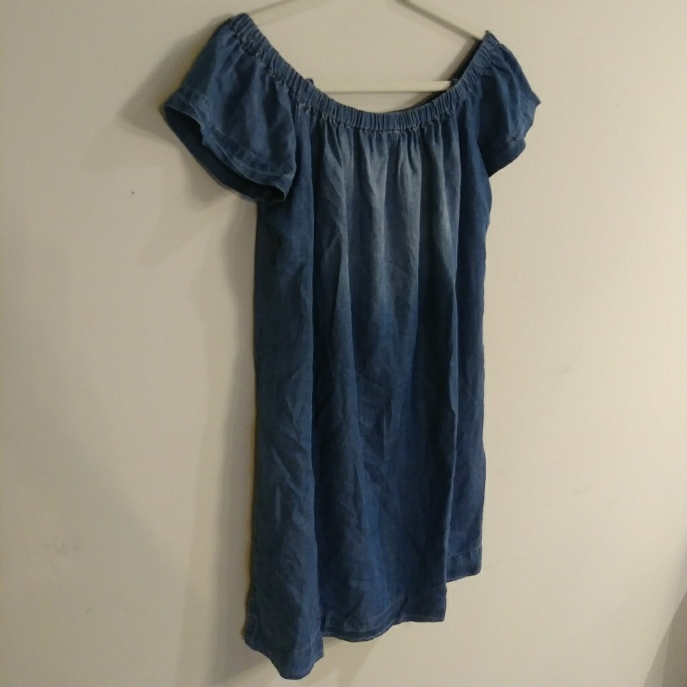 Anthropologie Blue Mini Dress with Elegant Design - Picture 4 of 5